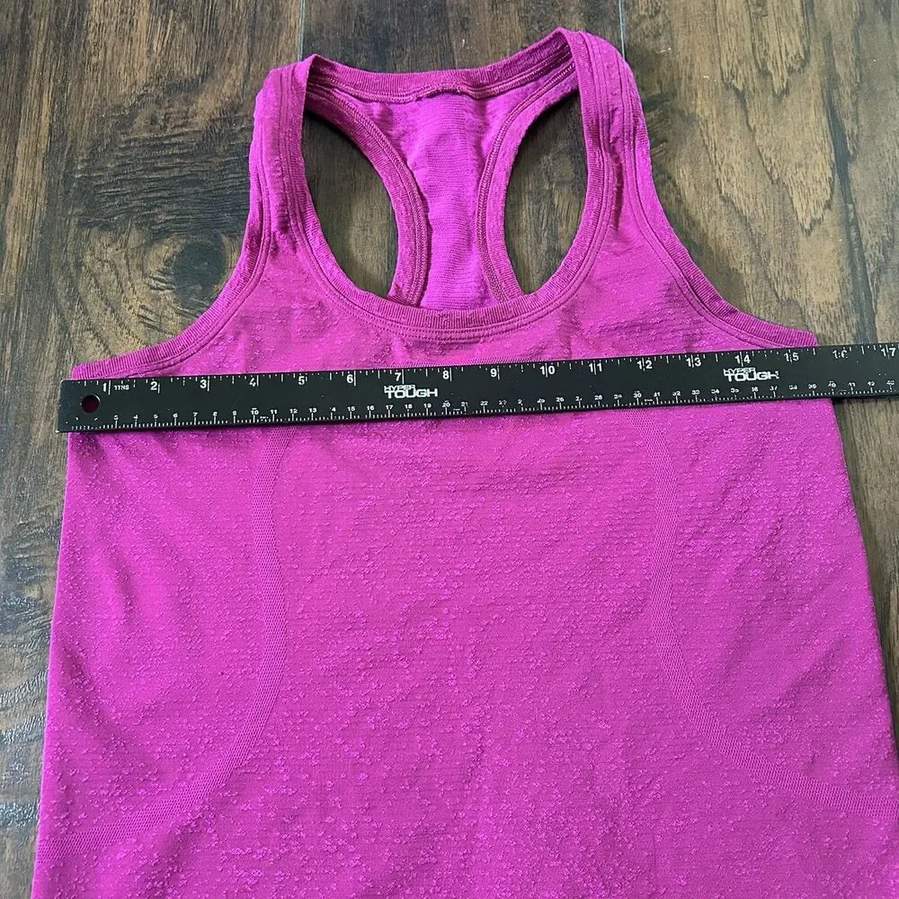 lululemon athletica Swiftly Tech Waist Length Magenta Racerback Tank Top